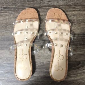 Jessica Simpson Neutral Studded Sandals